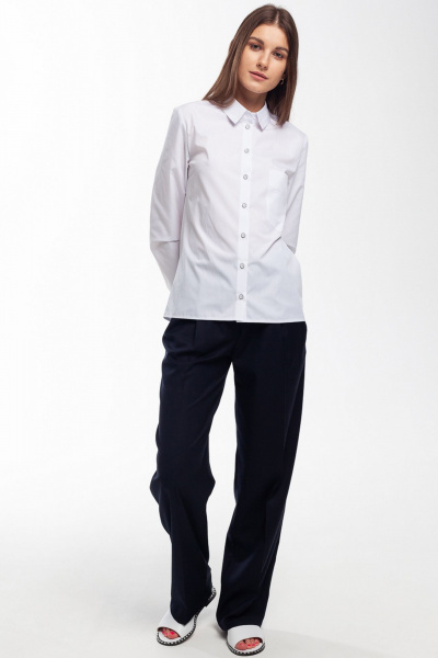 Блуза Manika Belle 328А02/1 белый - фото 2