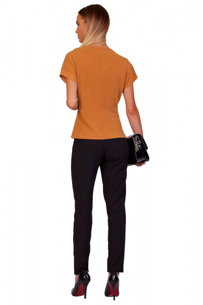 Джемпер женский трикотажный желтый свободный F de F 2014 горчичный - фото 2