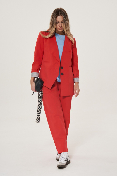 Жакет GRATTO 7226 красный - фото 3