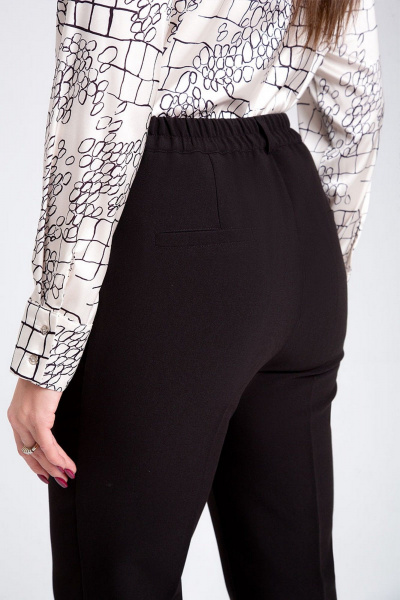 Классические брюки со стрелками зауженные к низу IVARI 303-П черный - фото 7