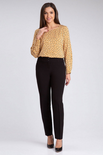 Стильное платье свободного силуэта с карманами IVARI 312 черный - фото 2