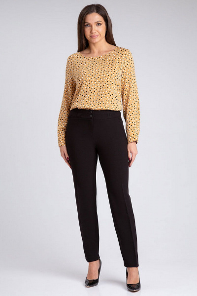 Стильное платье свободного силуэта с карманами IVARI 312 черный - фото 1