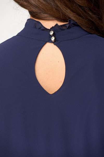 Платье нарядное шифоновое длиной 116 см DaLi 5629А синий - фото 3