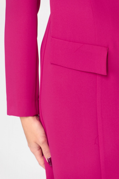 Платье нарядное длиной 91 см из текстиля DaLi 3634а малина - фото 3