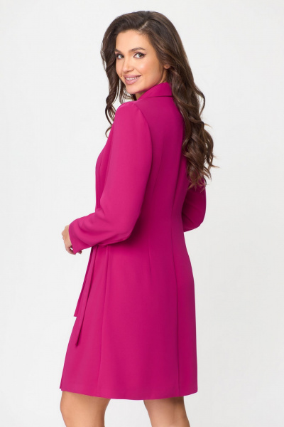 Платье нарядное длиной 91 см из текстиля DaLi 3634а малина - фото 2