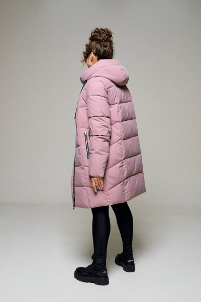 Пальто Beautiful&Free 6111 пудра - фото 8