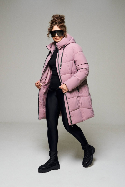 Пальто Beautiful&Free 6111 пудра - фото 2