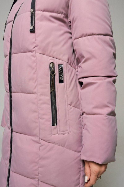 Пальто Beautiful&Free 6111 пудра - фото 7