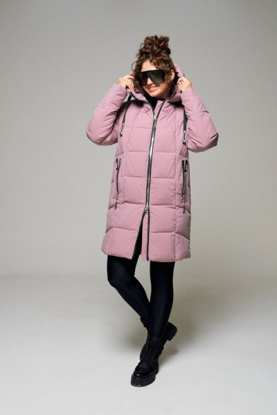 Пальто Beautiful&Free 6111 пудра - фото 3