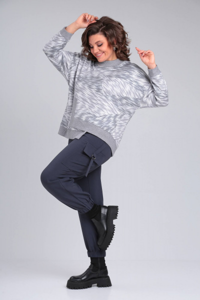 Брюки, джемпер Karina deLux M-1170А серый - фото 5