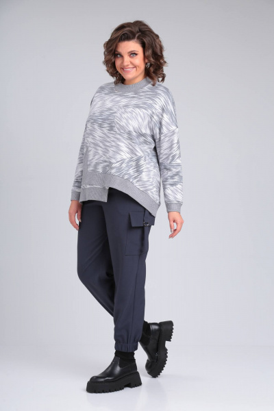 Брюки, джемпер Karina deLux M-1170А серый - фото 4