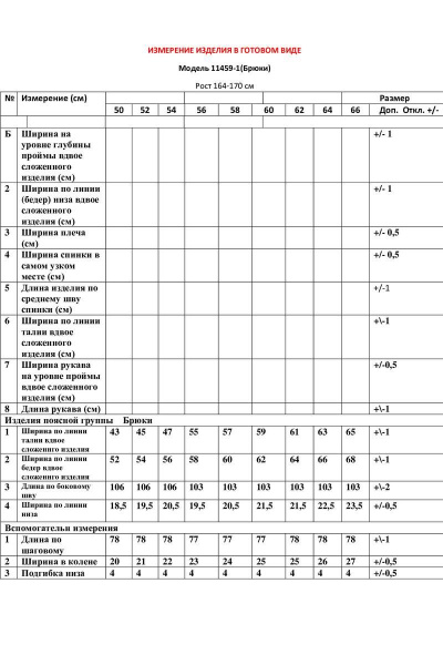 Брюки LeNata 11459-1 мята - фото 3