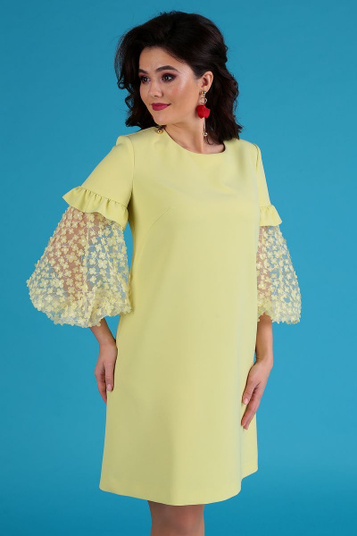 Платье Мода Юрс 2409 желтый - фото 6