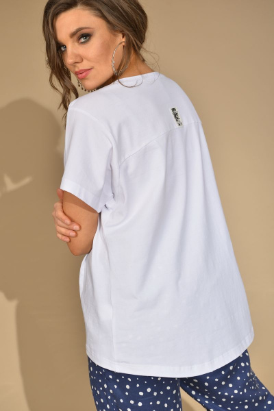 Футболка GRATTO 4126 белый - фото 3