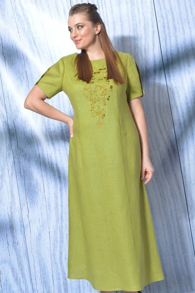 Платье MALI 419-012 яблоко - фото 2