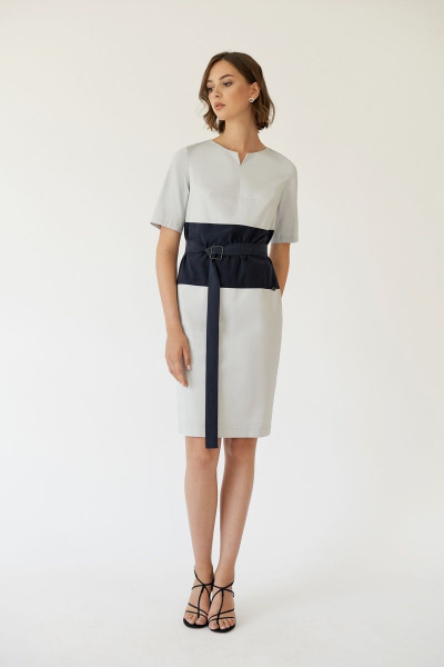 Платье из текстиля и хлопка на каждый день средней длины BURVIN 6711-81 - фото 1