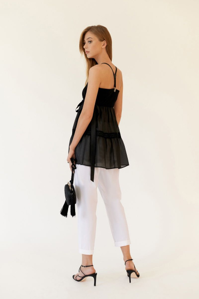 Блуза в стиле на каждый день из текстиля BURVIN 6768-51 - фото 3