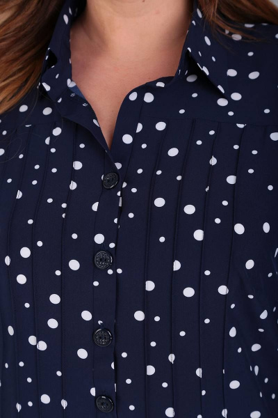 Платье Vasalale 668 синий - фото 4