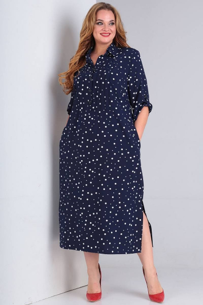Платье Vasalale 668 синий - фото 1
