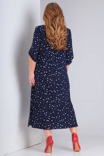 Платье Vasalale 668 синий - фото 2
