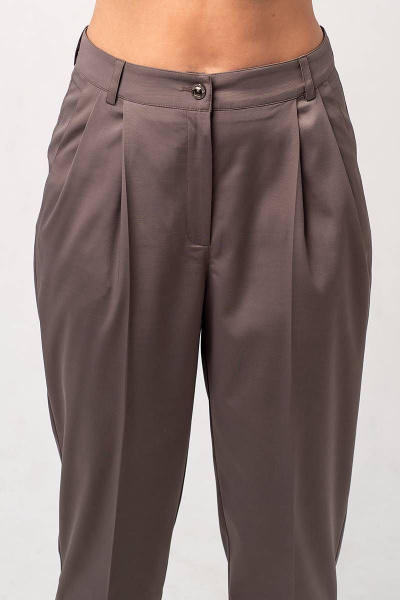 Брюки-бананы с карманами и свободным верхом Avila 0780 бежевый - фото 4