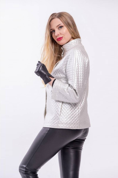 Куртка Arisha 8074 жемчужный - фото 4