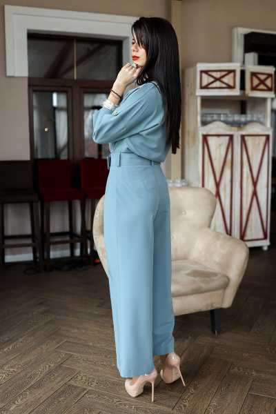 Блуза, брюки YFS 6607+6404 голубой - фото 3