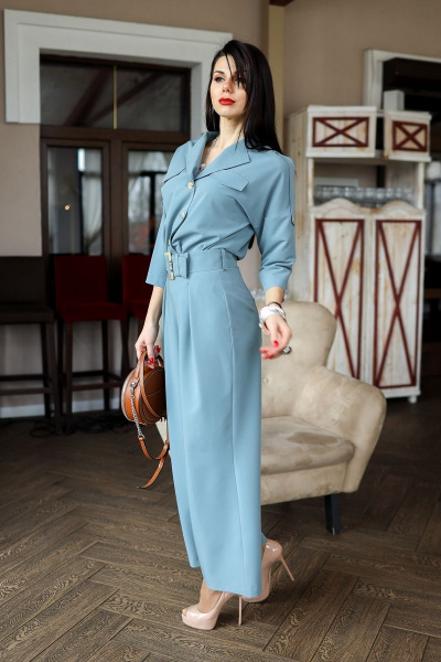Блуза, брюки YFS 6607+6404 голубой - фото 1