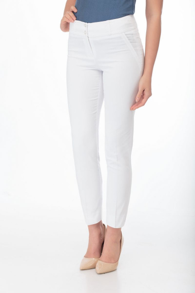 Брюки Anelli 228 белый - фото 5