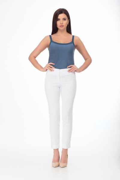 Брюки Anelli 228 белый - фото 1