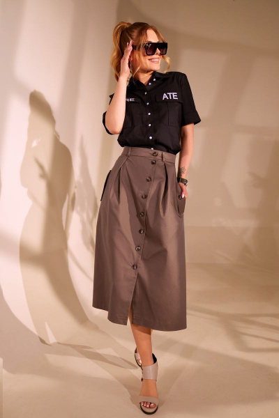 Блуза Golden Valley 26458 черный - фото 2