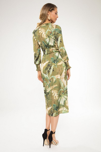 Платье LaVeLa L10137 зеленый - фото 3