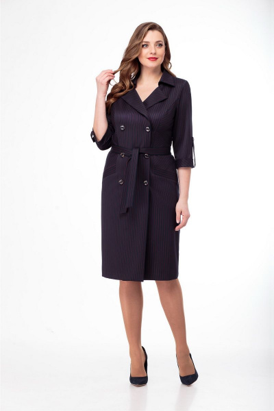 Платье БелЭкспози 1207 темно-синий - фото 1