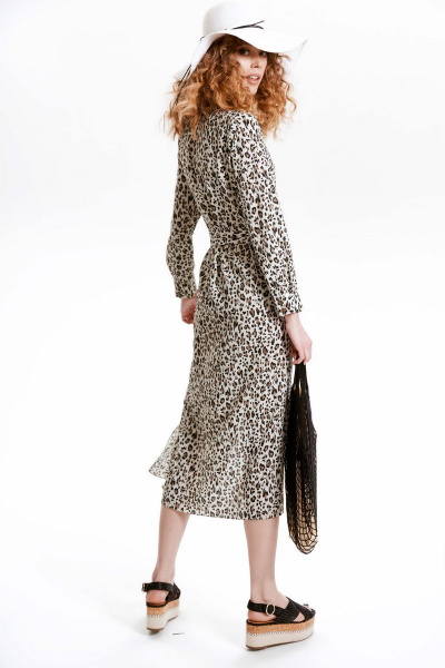 Платье CORSA 50108 коричневый - фото 3