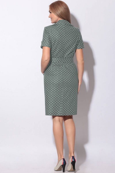 Платье LeNata 11015 на-зеленом-горох - фото 2