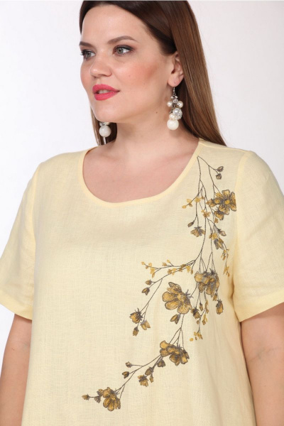 Платье Djerza 1293 желтый - фото 9