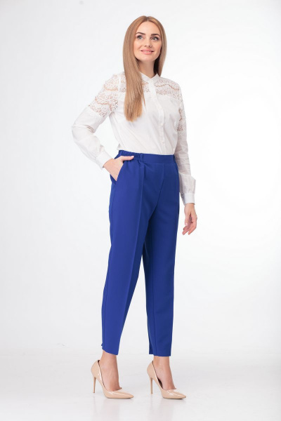 Брюки Anelli 518 василек. - фото 3
