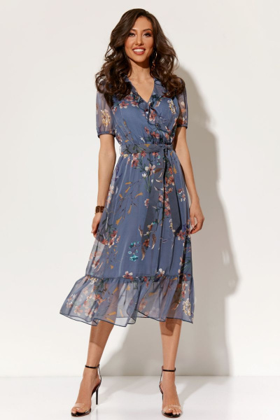 Платье AYZE 1545 индиго - фото 2