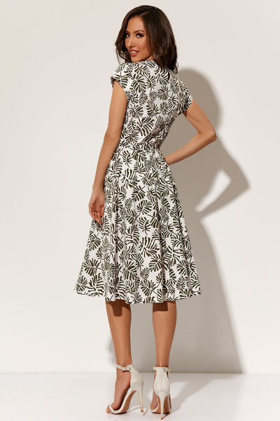 Платье AYZE 1555 молочный/хаки - фото 4