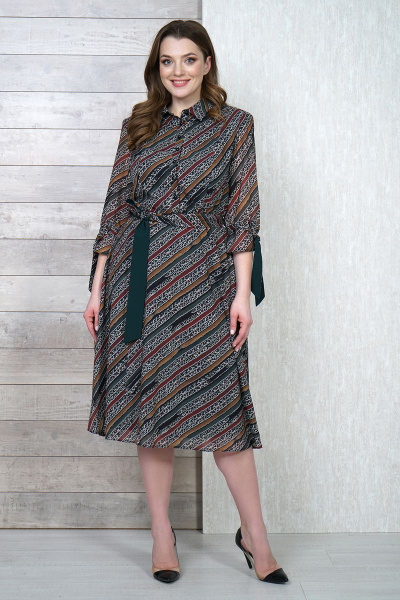 Платье Белтрикотаж 4272 зеленый - фото 2