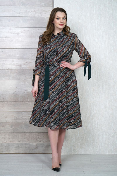 Платье Белтрикотаж 4272 зеленый - фото 1