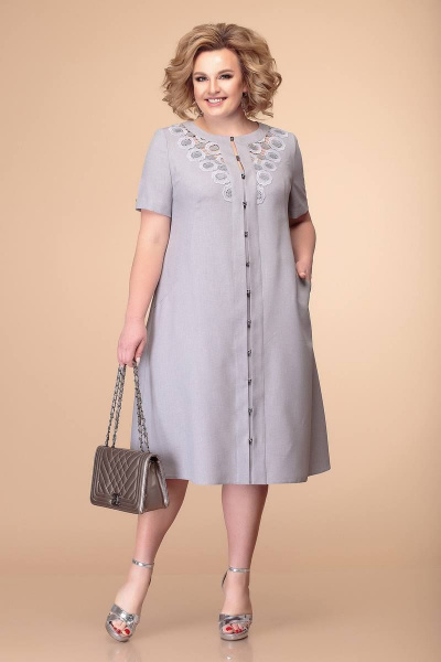 Платье Romanovich Style 1-1783 дымчатый - фото 1