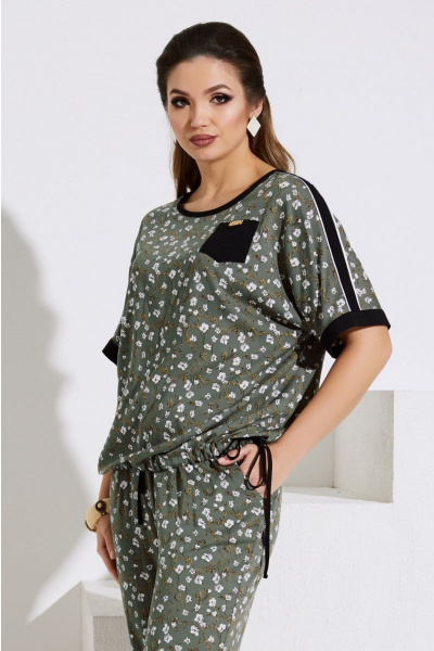 Блуза, брюки Lissana 4021 зеленый - фото 2
