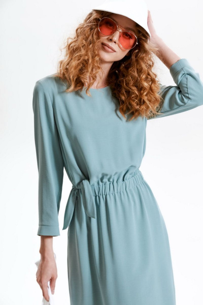 Платье приталенного силуэта до середины колена из текстиля CORSA 50127 - фото 3