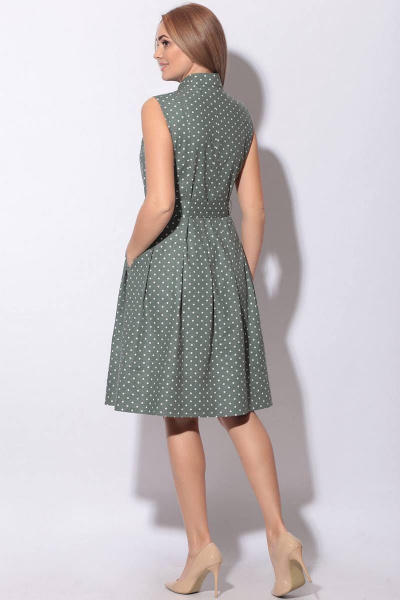 Платье LeNata 11014 на-зеленом-горох - фото 2