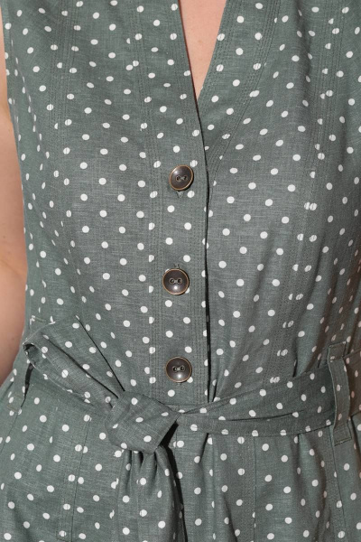 Платье LeNata 11014 на-зеленом-горох - фото 3