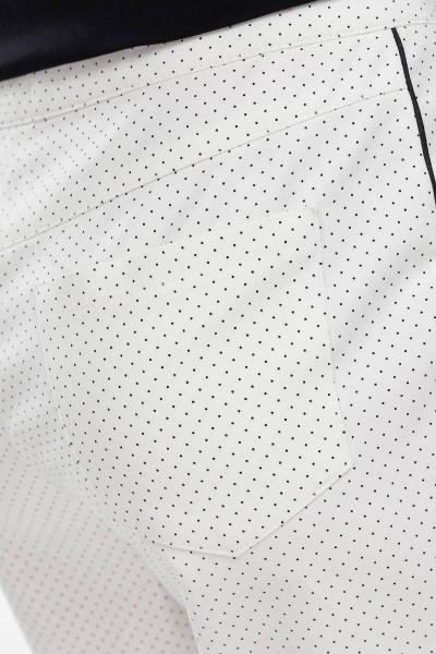 Белые укороченные брюки с кантами для офиса Femme & Devur 9478 1.32F(170) - фото 7