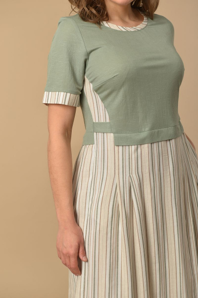 Платье Lady Style Classic 1581/6 хаки - фото 2