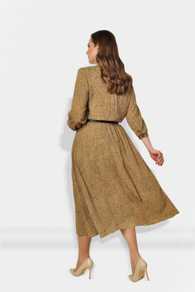 Летнее платье из шифона с рюшей и поясом-бантом Fortuna ШЖ 675 - фото 2