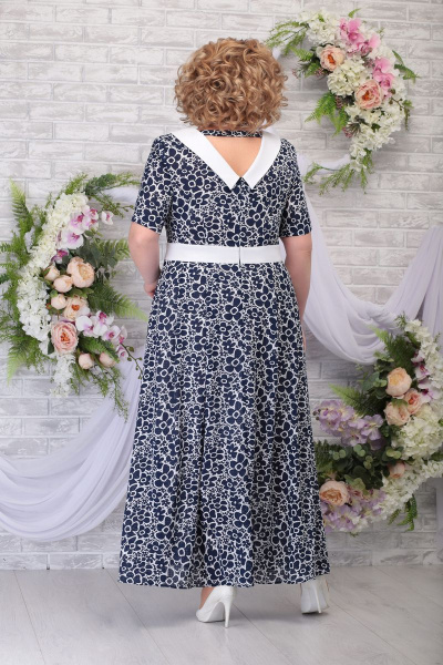 Платье Ninele 295 синие_ромашки - фото 2